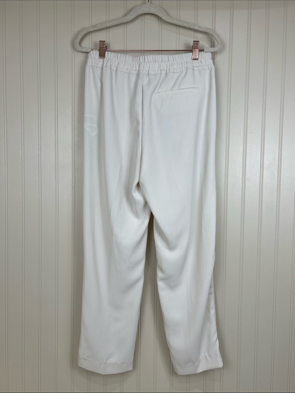 NWT Reiss Hailey Pull On Drawstring Trouser in Cream Size 4 US - Picture 8 of 11